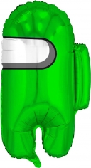 Шар Фигура, Космонавтик, Зеленый (в упаковке) 