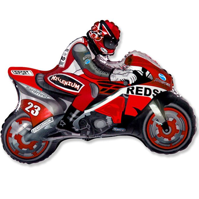 Шар Мини-фигура Мотоцикл, Красный / Motor bike (в упаковке)
